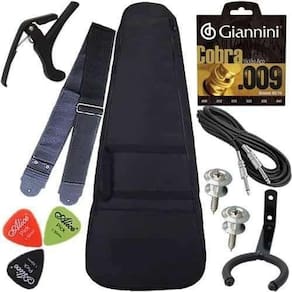 Kit Capa Violão Nylon Acolchoada Multi Acessórios Completo