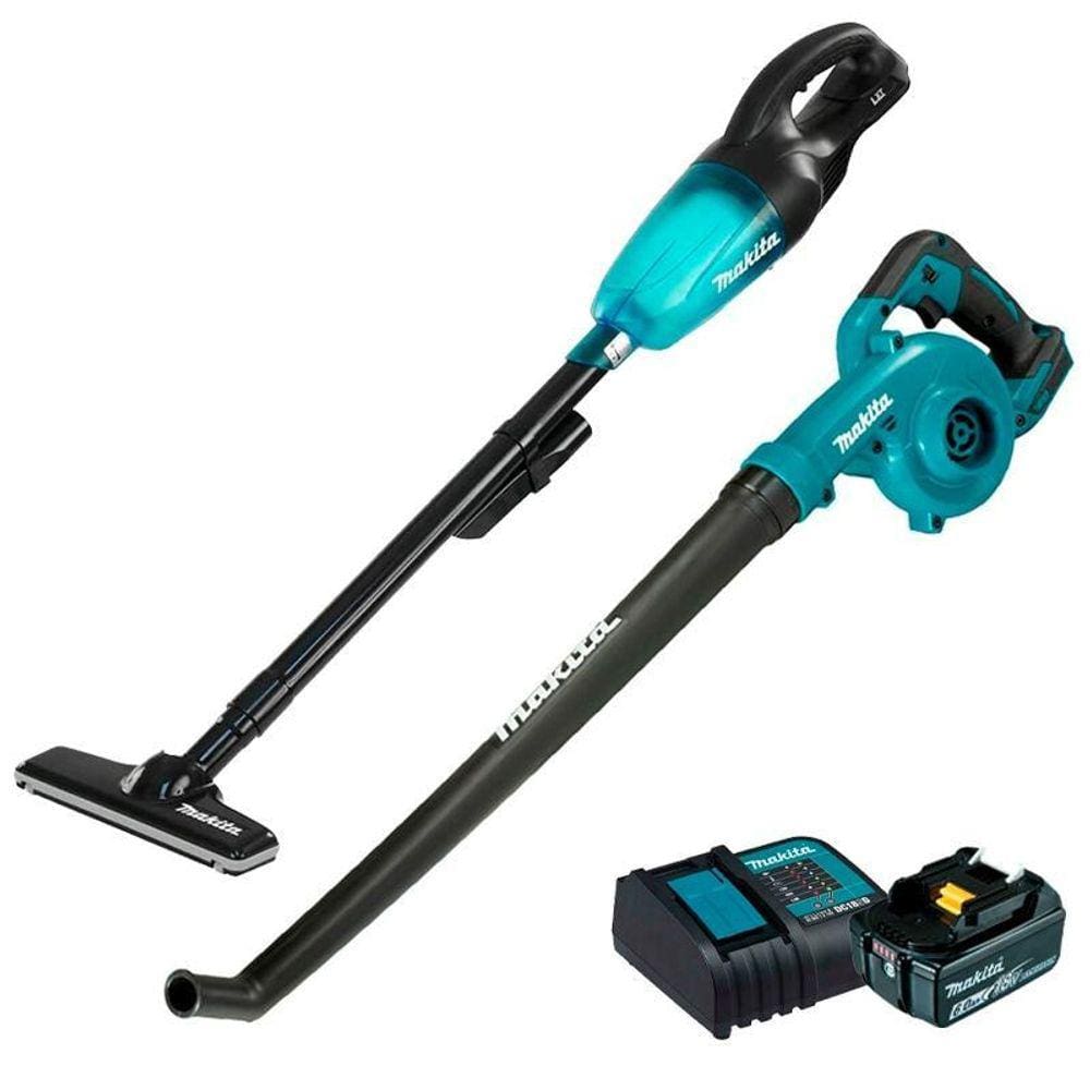 Kit Aspirador A Bateria Makita 18V Dcl180Zb + Soprador