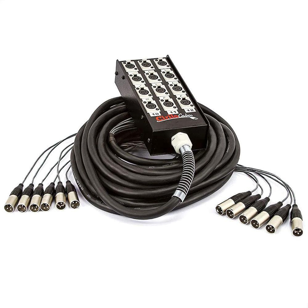 Medusa 8 Vias Com Conectores Xlr Neutrik - 50 Metros
