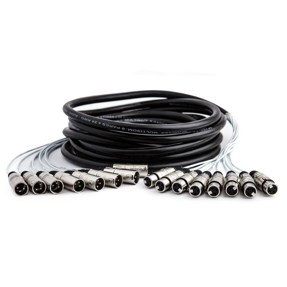Multicabos Xlr 8 Vias Santo Angelo - 35 Mt