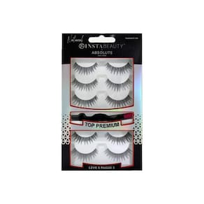 Abny Pack Tanjanite 504 Cílios Post Natural Preto 5 Pares