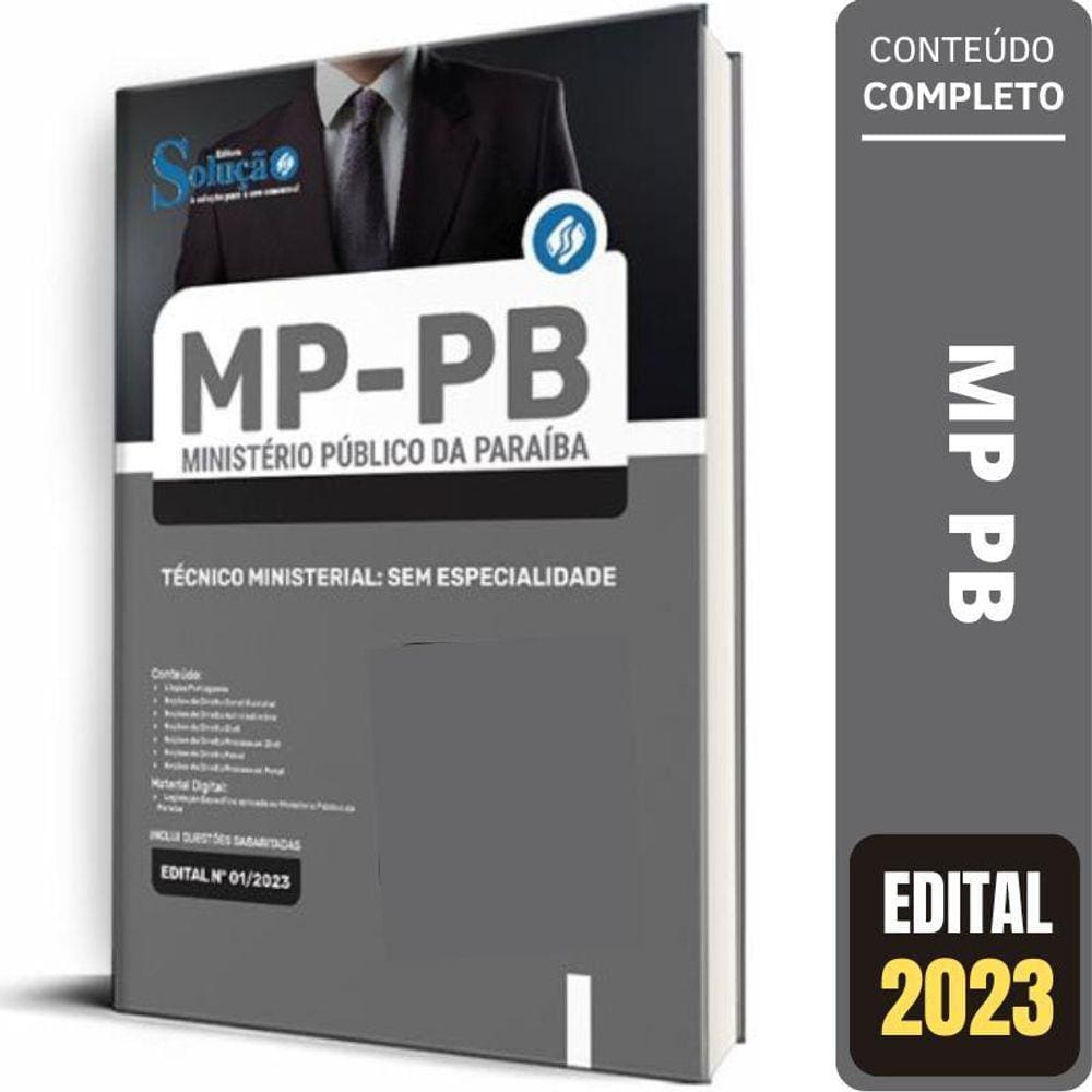 Apostila Mp Pb - Técnico Ministerial Sem Especialidade