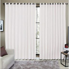 Cortina Tecido Rustico Semi Blackout Flame 3,00X2,50 Palha