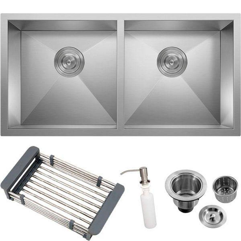 Cuba Inox 304 Quadrada Gourmet Plana Cozinha 88X40 Lixeira ,