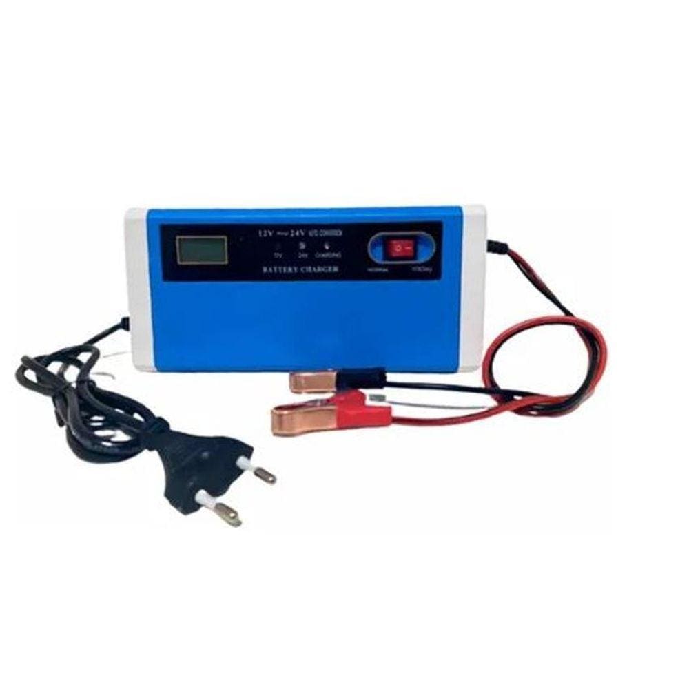 Carregador De Bateria Carro 12V Á 24V 10Ah
