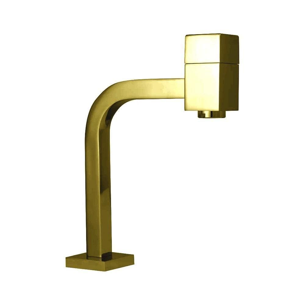 Torneira Link Baixa Quadrada 90 Graus Desq 303 Dourado Gold