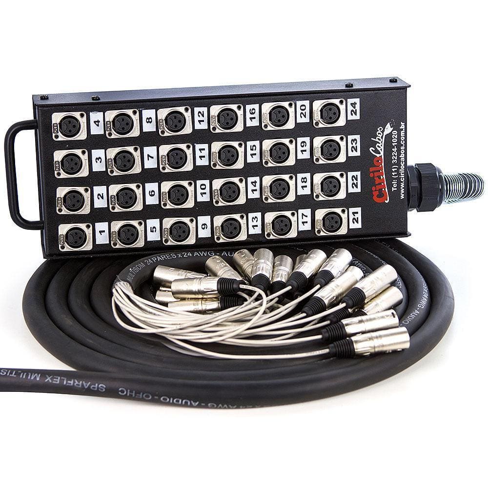 Medusa 24 Vias Montada Com Conectores Santo Ângelo 25 Metros