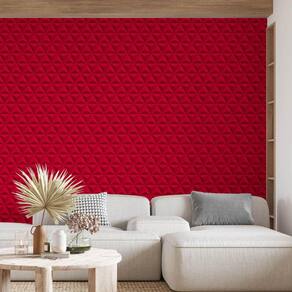 Kit 9 Rolos Papel De Parede Adesivo Tons De Vermelho 3,0M