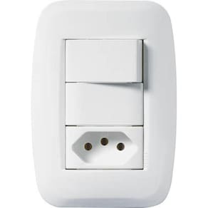 Kit 5 Conjunto Interruptor Simples + Tomada 20A Pezzi 50000