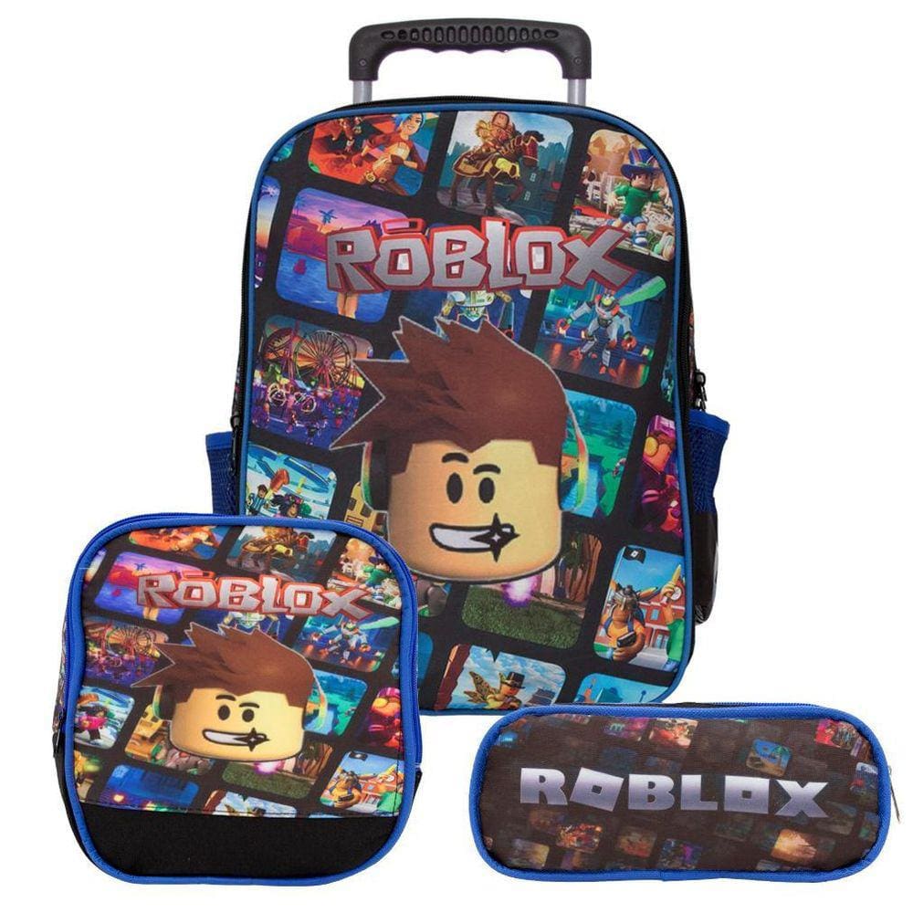 Mochila Escolar Bolsa Jogo Roblox Sandbox Multiplataforma no Shoptime