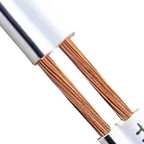 Cabo Polarizado Externo Áudio 2X0.75 - Branco 30 Metros