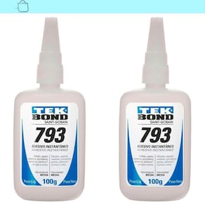 Kit 2 Colas Instantânea Antientupimento 793 100G Tekbond