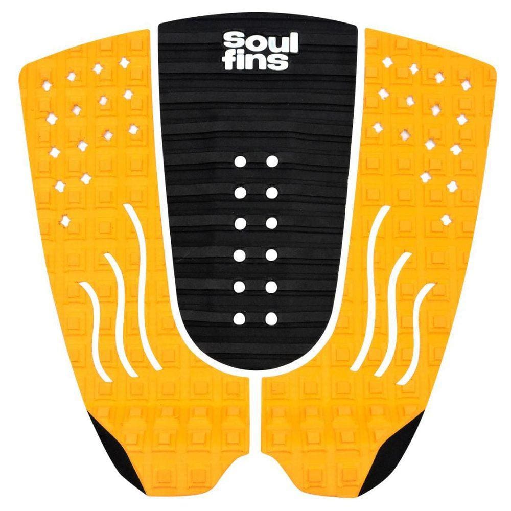 Deck Surf Antiderrapante - Soul Fins Colors Preto/Laranja 66