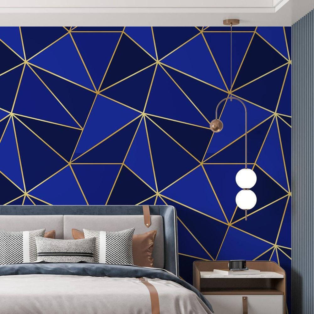 Kit 6 Rolos Papel De Parede Adesivo Zara Tons De Azul 3,0M