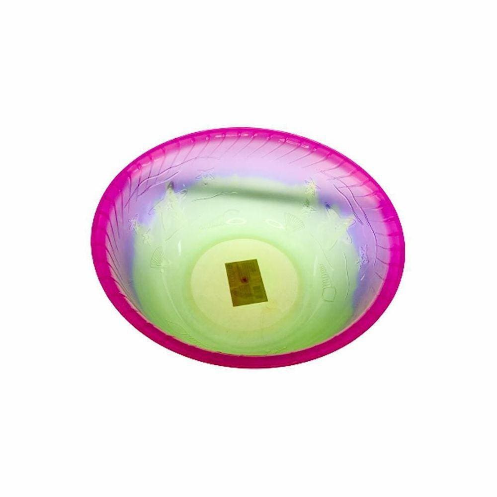 Bacia Plastica Decorada Colorida 32Cm 5L Reforçada