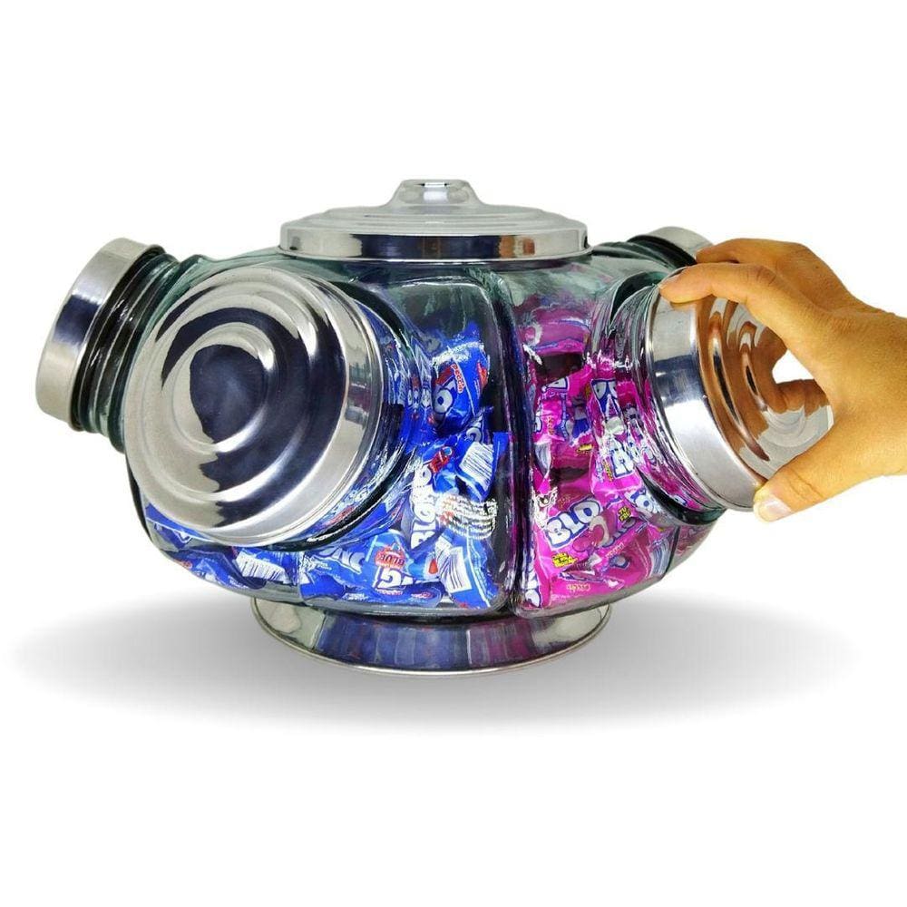 Baleiro Giratório Grande De Alumínio Para Comércio 3750Ml