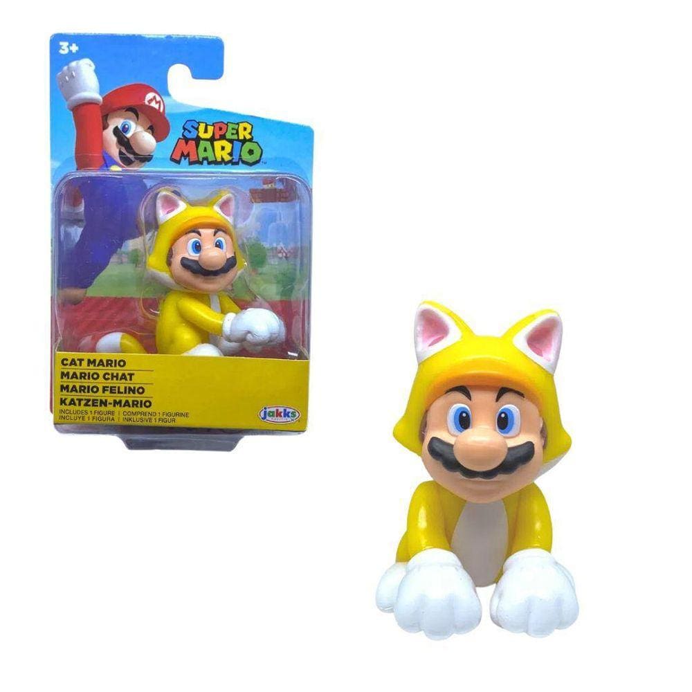  World of Nintendo Super Mario Cat Peach 4 pulgadas