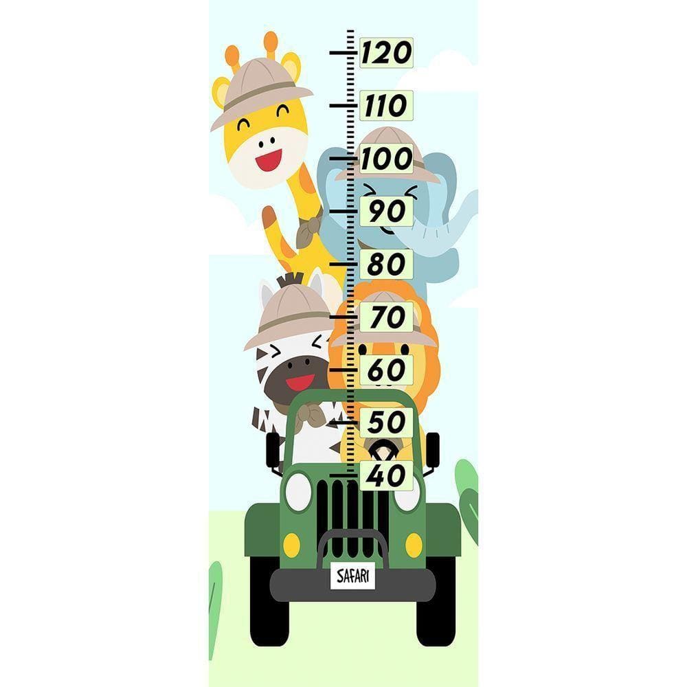 Régua De Crescimento Animais Safari