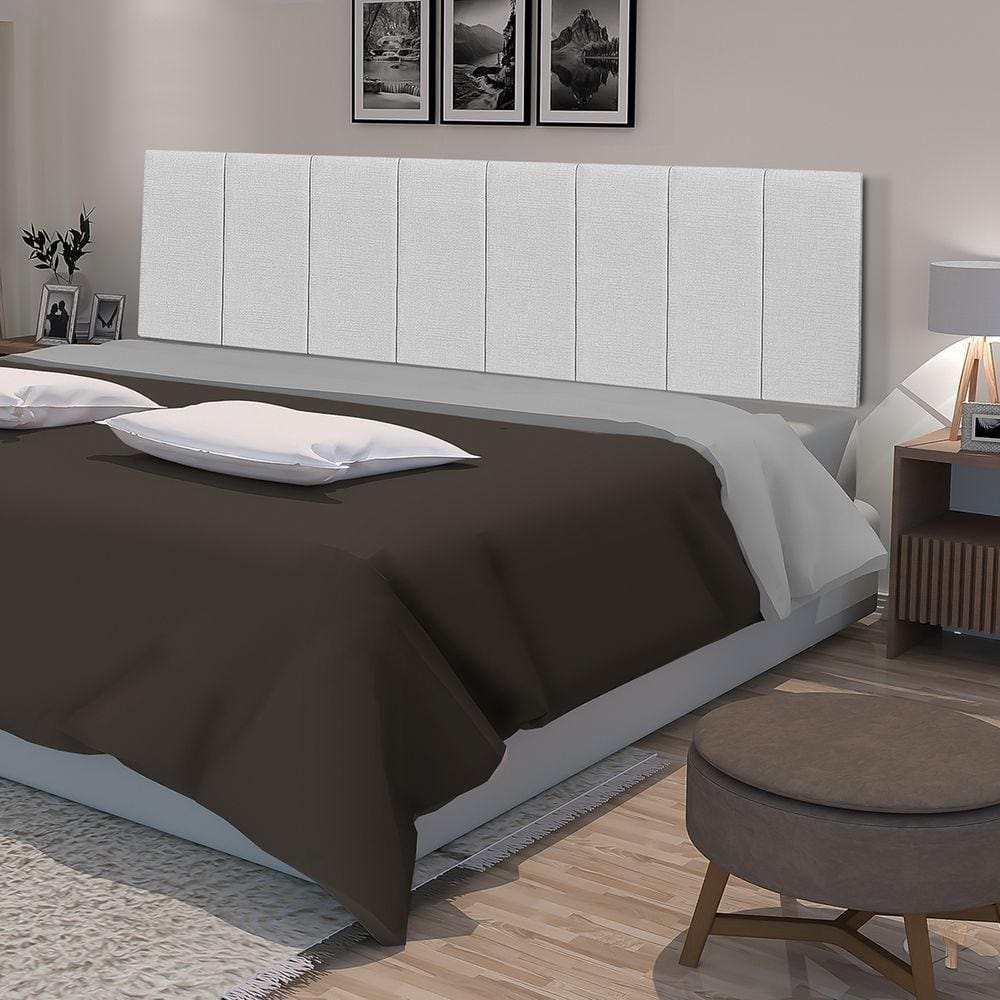 Cabeceira Estofada para Cama de Casal King 001 Dobrável Feita em MDF/MDP - D&V Tapeçaria