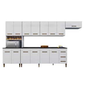 Cozinha Modulada 14 Portas 3 Gavetas Atenas Kaiki Móveis