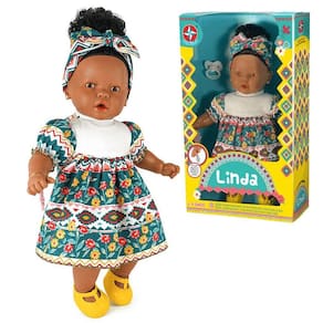 Boneca Linda Negra com Chupeta e Sapatinho 45cm Estrela