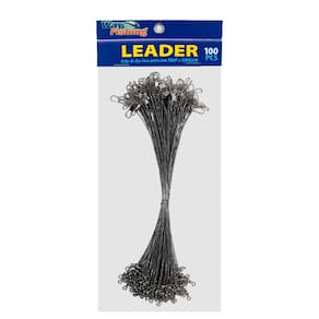 Chicote Castor Encastoado Leader Way Fishing Snap e Girador Nickel Nº 12 100UN