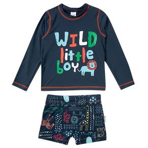 Conjunto Praia Infantil Safari Marinho Tip Top