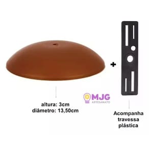 Kit 10 Canoplas Pendente + 10 Travessas Plásticas Cobre