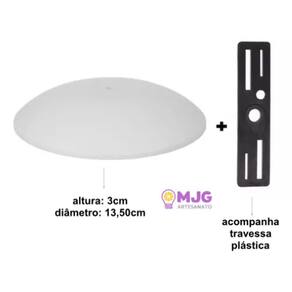 Kit 10 Canoplas Pendente + 10 Travessas Plásticas Branco