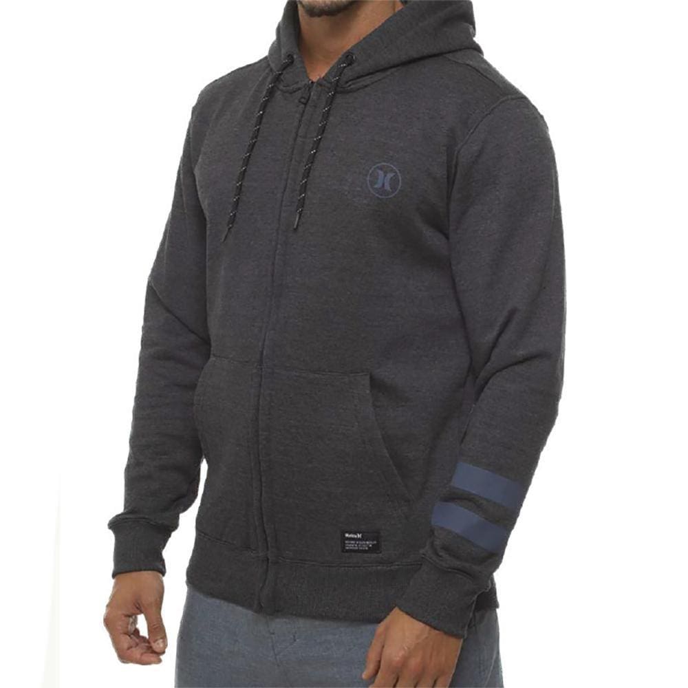 Moletom Hurley Aberto Circle Icon Oversize WT23 Mescla Cinza