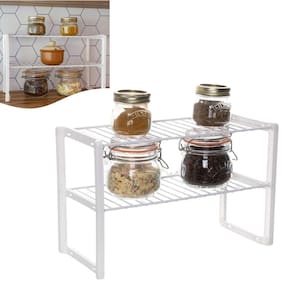 Rack Multiuso Organizador De Objetos Grande Para Armário Prateleira Branco 13539 Metaltru