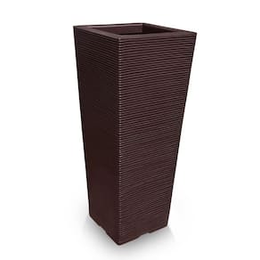 Vaso De Planta Alto Decorativo De Polietileno 90X40 Café
