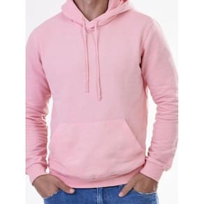 Moletom Conguru Masculino Liso Moda Inverno Confort Rosa