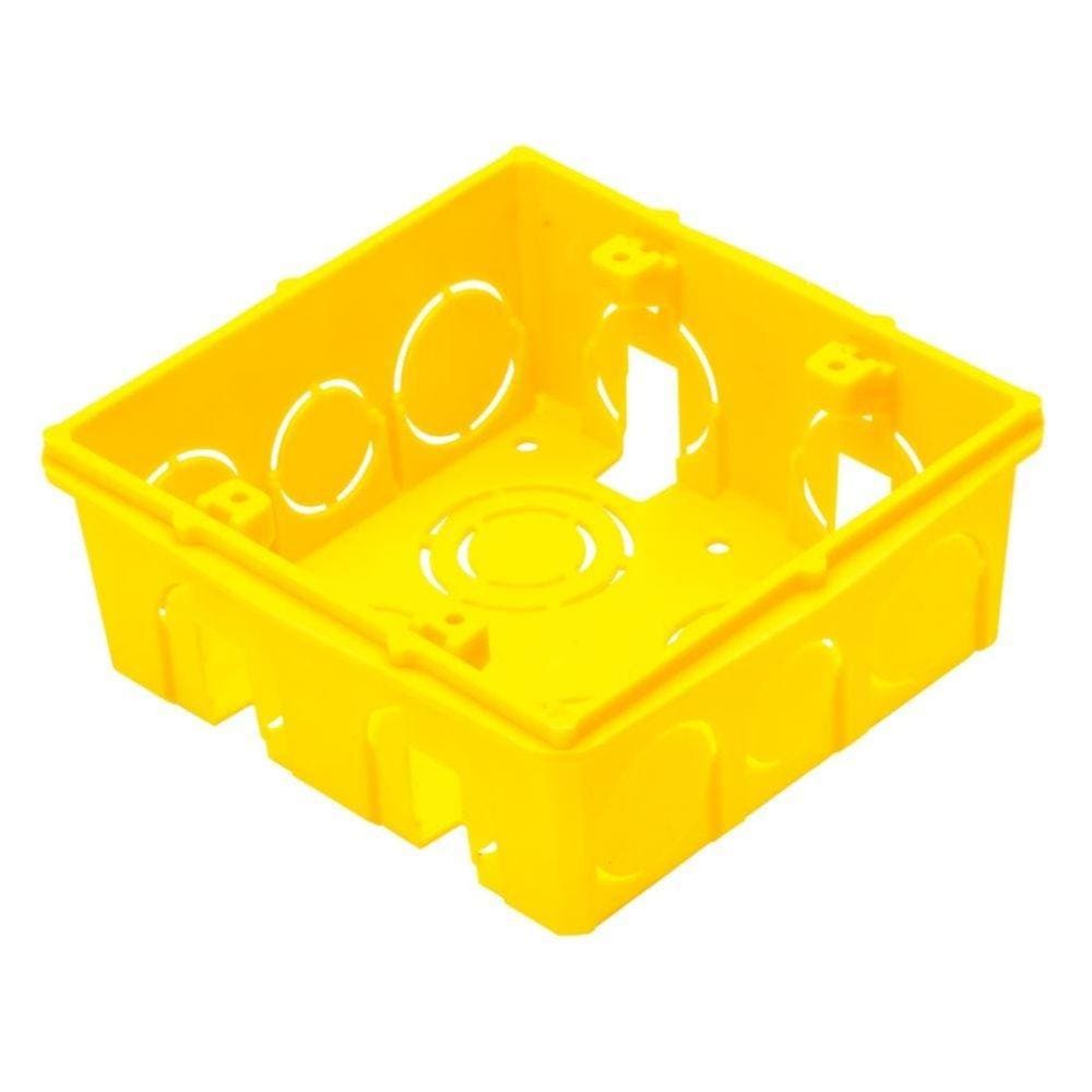 Caixa Embutir 4X4 Amarelo Tramontina