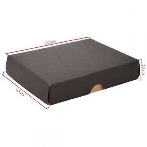 Caixa De Papelão Kraft Com 50 Unidades Embalagens 12.5cm x 9.5cm x 2.5cm