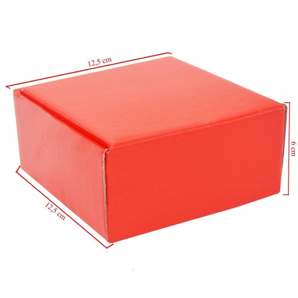 Caixa De Papelão Com 50 Unidades Embalagens 12.5cm x 12.5cm x 6cm