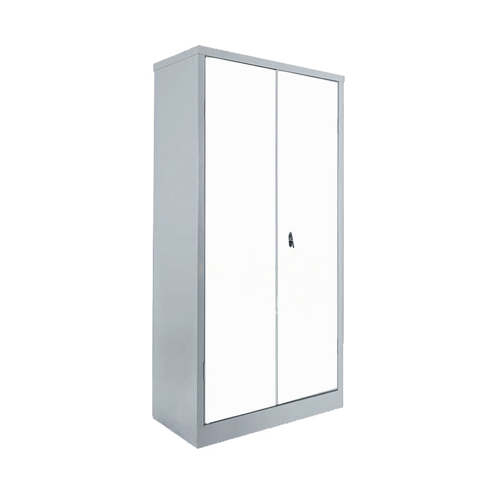 Armário De Aço 2 Portas Com Prateleira 90 C/ Chaves Branco