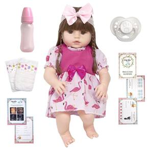 Bebe reborn real verdade larinha kit e acessorios 1500150084