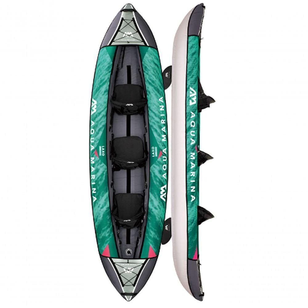 Caiaque Laxo 12`6 La-380 / 2022 Aqua Marina Para 3 Pessoas C/ Remo Incluído