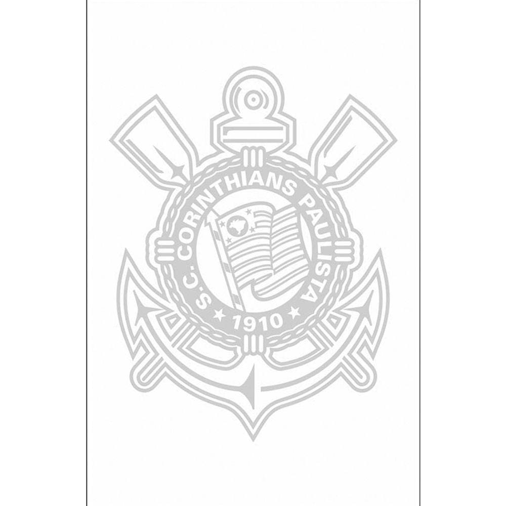 Toalha Social Buettner Jacquard Veludo Futebol Corinthians 33cmx50cm Branca