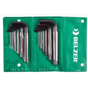 Chave Allen JG 1/16 A 1/2  12pçs Curta - 220904BR