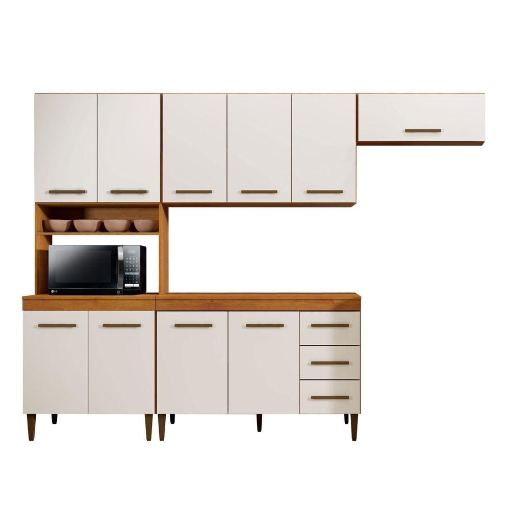 Cozinha Completa 10 Portas 3 Gavetas Atenas Kaiki Moveis