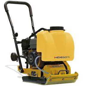 Placa Compactadora Vibratória À Gasolina 6,5hp Mpv62m 50x36cm Menegotti