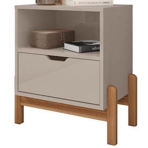 Mesa De Cabeceira 1 Gaveta 004015 Off White Dcasa Off White