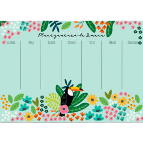 Bloco planner Semanal Me Encanta 50 Fls decoradas Tucano
