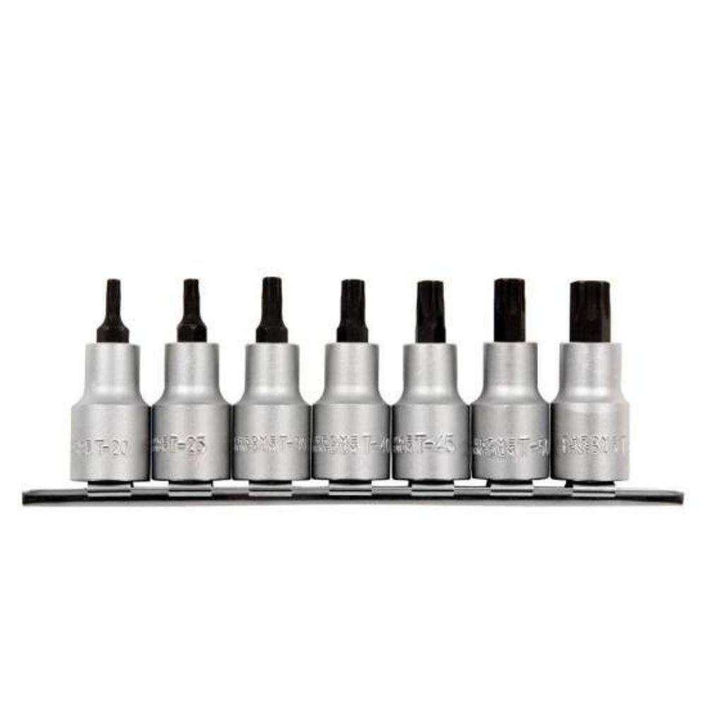 Jogo De Chave Soquete Hexalobular 1/2" Com 7 Peças Waft
