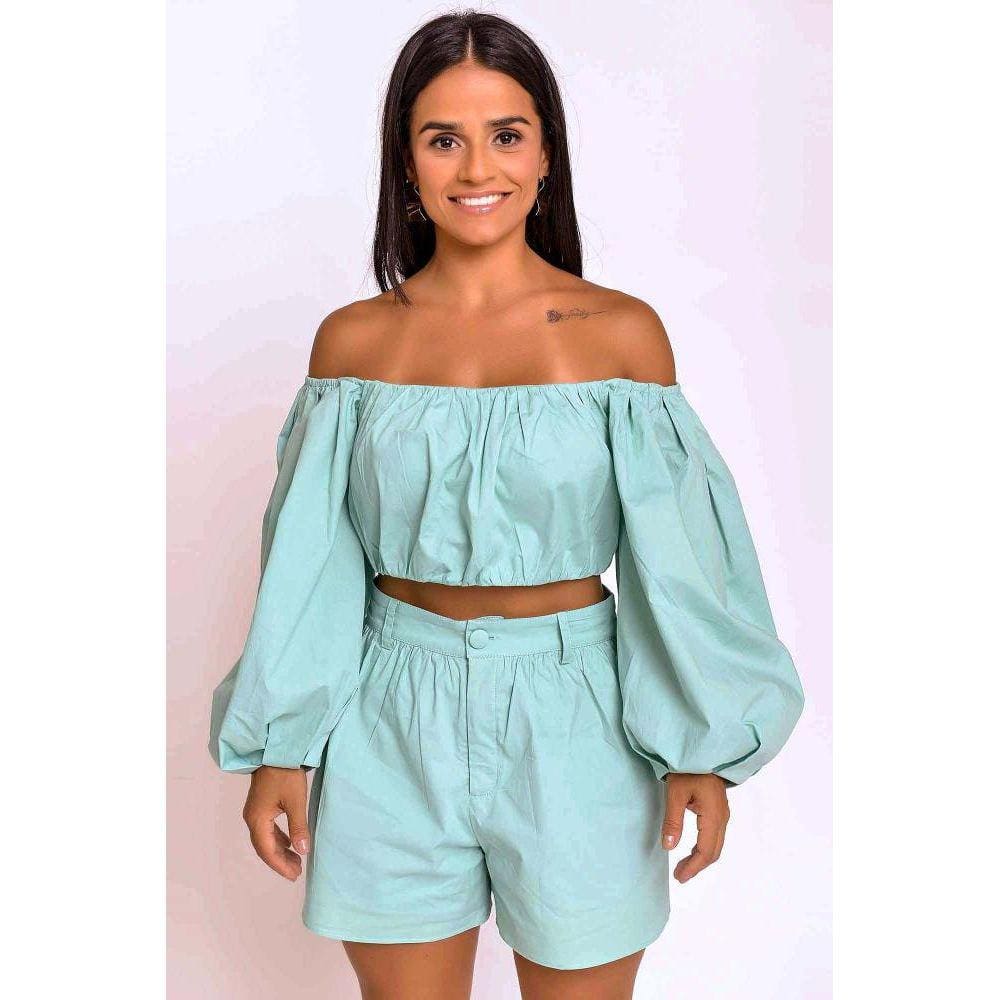 Conjunto Cropped Shorts