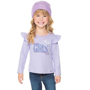 Blusa Infantil Manga Longa Malha Canelada Pic Nic Ref: 2938 1/3