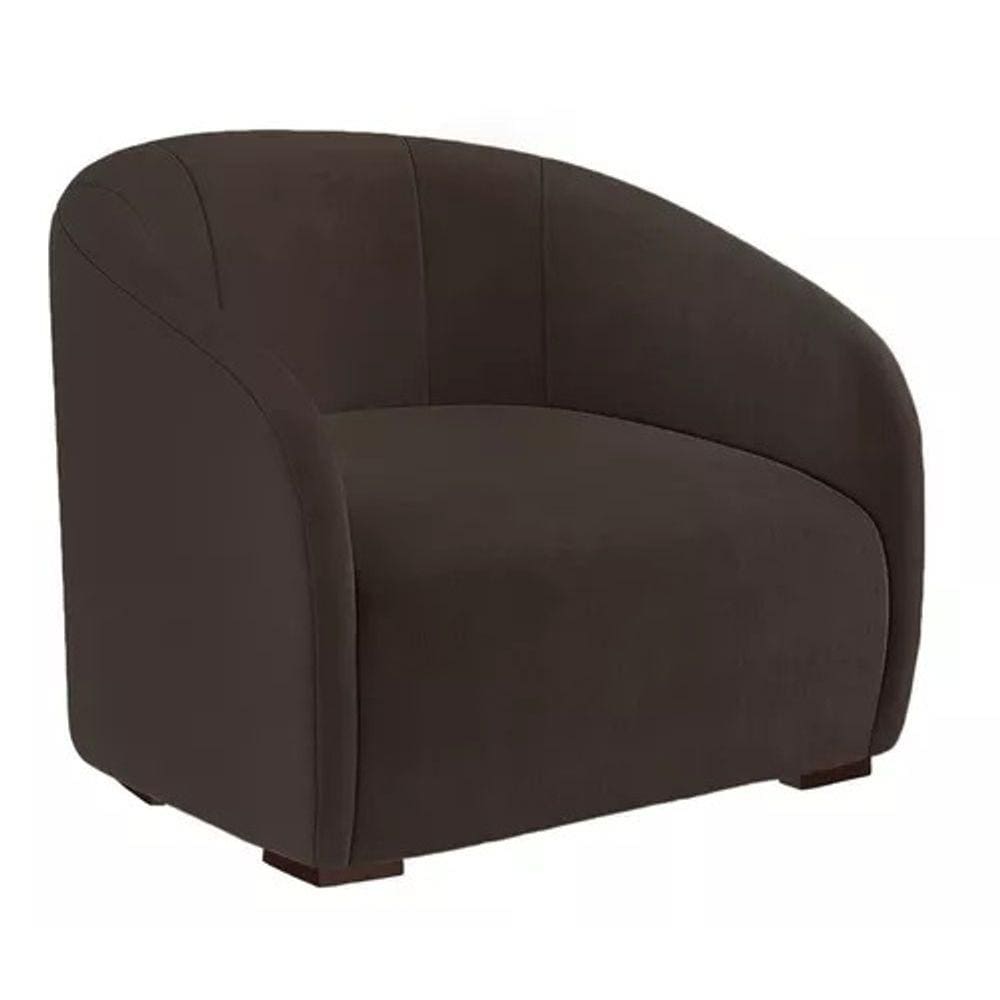 Poltrona Decorativa Julia - Marrom - Renascer Decor