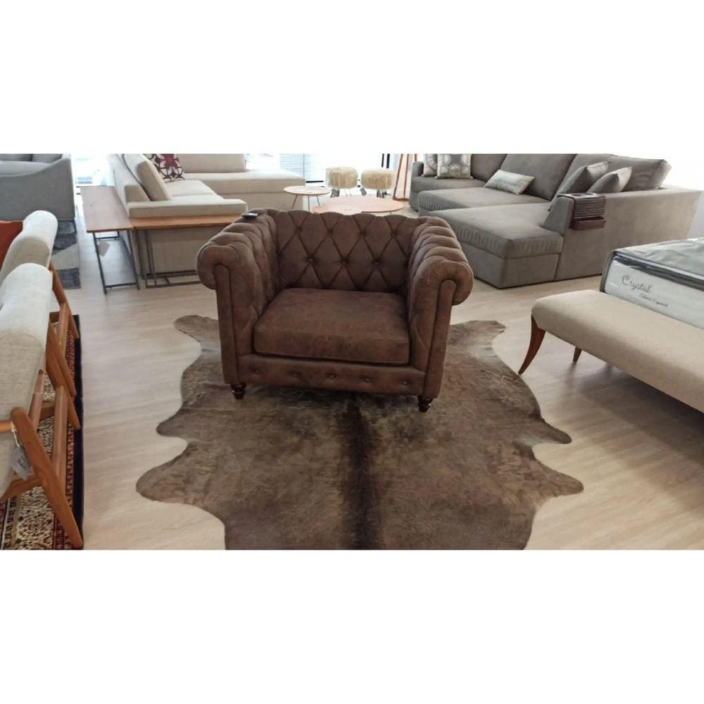 Poltrona Namoradeira 120cm Faro Raízes Marrom